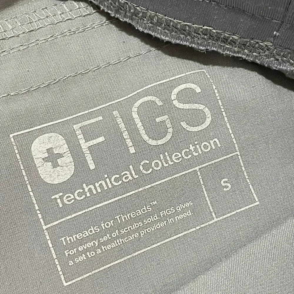Figs Men's Axim Cargo Scrub Pants - Gray - Small